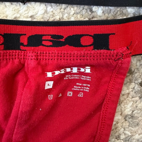 Papi Red Jockstrap Large - Picture 3 of 3